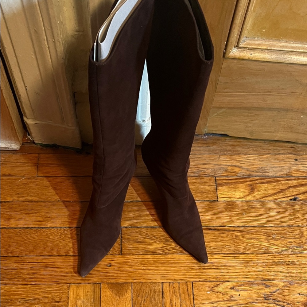 Elegant Brown Knee-High Women's Boots